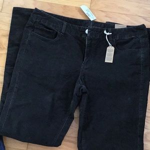 American eagle black corduroy pants